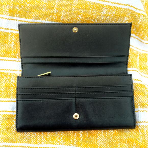 Ted Baker Black Quilted Bow Wallet - Picture 8 of 14